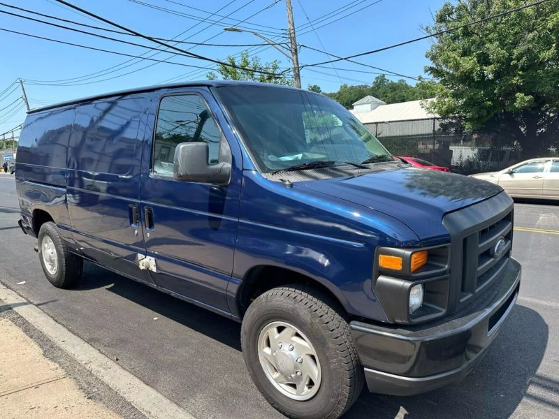 Navy shop blue van