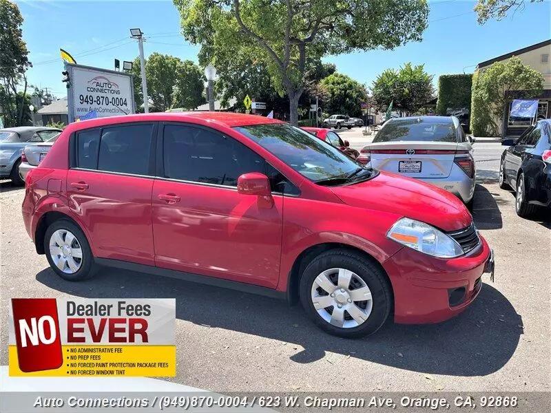 nissan versa hatchback red