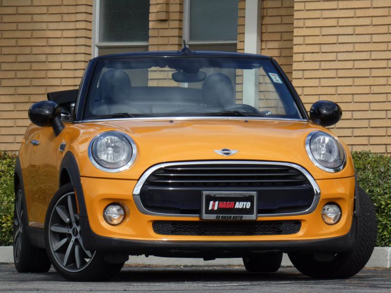 Orange mini deals cooper convertible