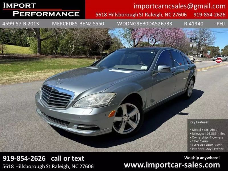 2013 Mercedes-Benz S-Class S 550 4MATIC